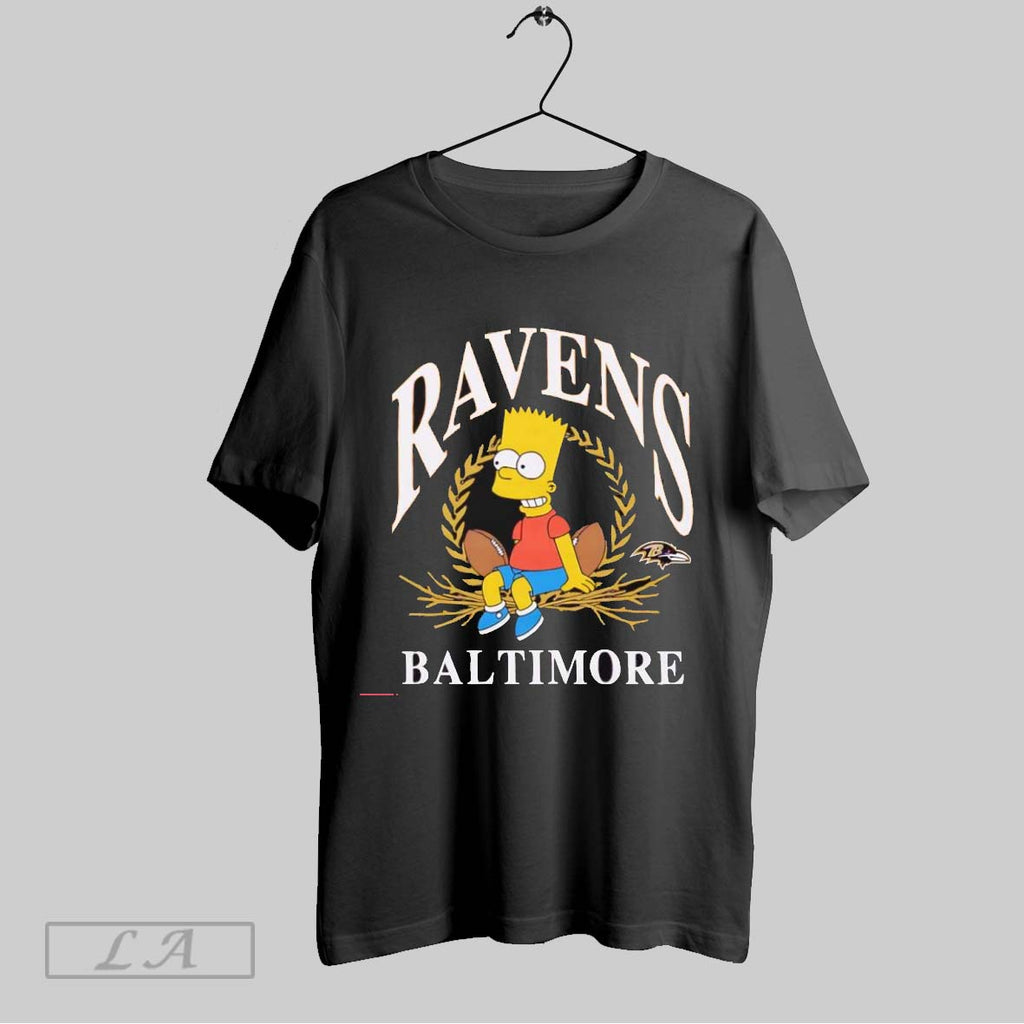 Original The Simpsons Bart X Baltimore Ravens