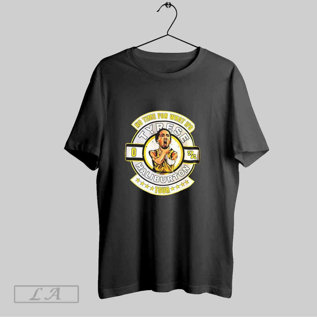 Original Tyrese Haliburton No Time For What Ifs Tour Indiana Pacers Nba Wrestlepalooza V Neck