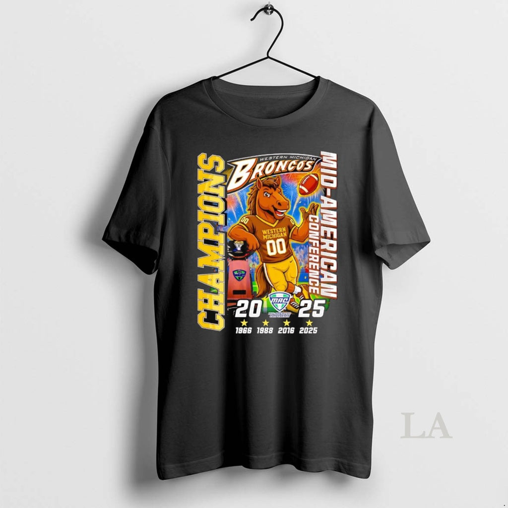 Original Western Michigan Broncos 2025 3 Time Mac Champions