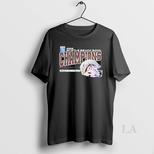 Original Western Michigan Broncos 2025 Myrtle Beach Bowl Champions Helmet T-Shirts, Hoodie, Sweatshirt | WearSparks.com