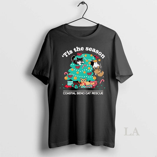 Original Tis The Season Coastal Bend Cat Rescue Christmas T-Shirts, Hoodie, Sweatshirt | WearSparks.com