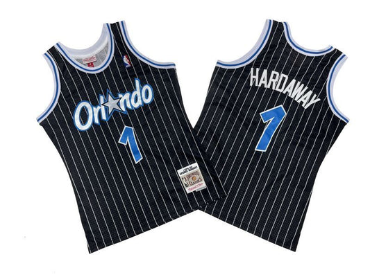 Orlando Magics #1 Penny Hardaway Magic 1 # Black White 94-95 Season Mitchell Retro Jersey --.. Hardaway Style 1