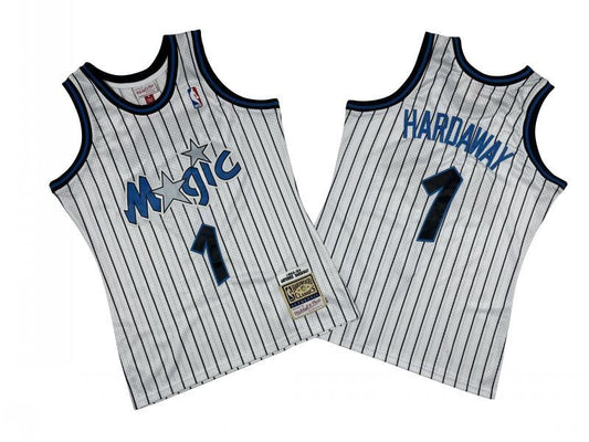 Orlando Magics #1 Penny Hardaway Magic 1 # White Black 93-94 Season Mitchell Retro Jersey --. Hardaway Style 2