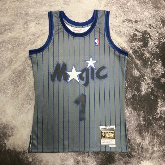 Orlando Magics #1 Penny Hardaway sw Magic 9495 Season Gray 1 # Hardaway Style 2