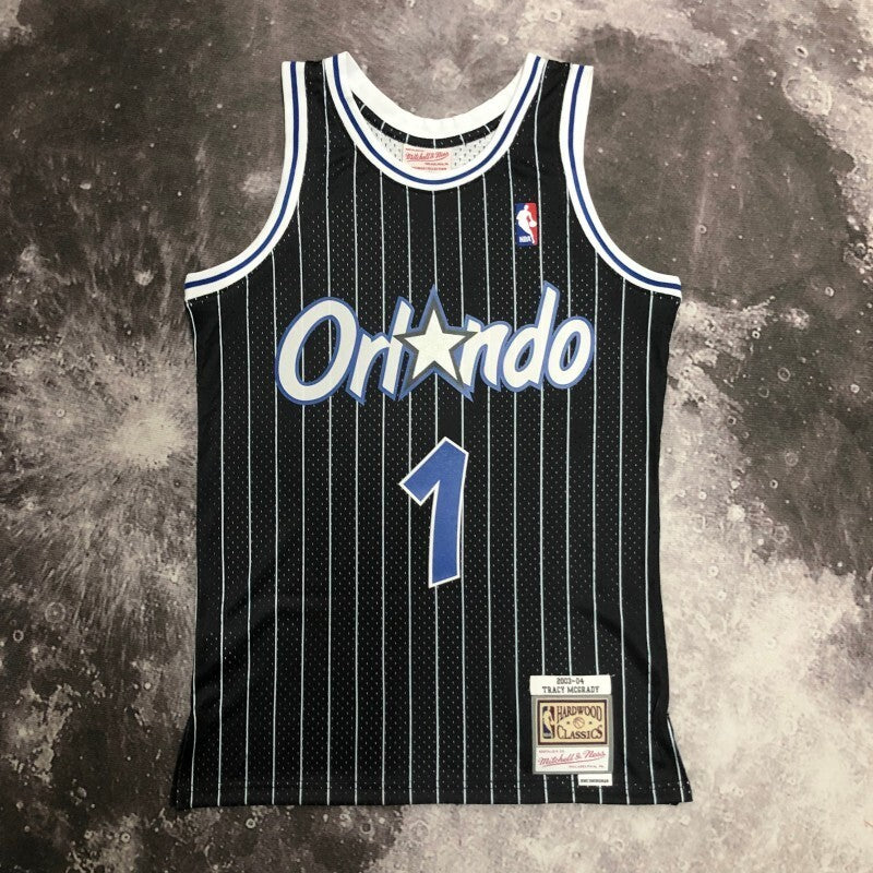 Orlando Magics #1 Tracy McGrady sw Magic 04 Season Black 1 # McGrady Style 2