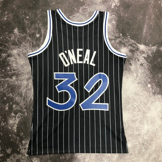 Orlando Magics #32 Shaquille O'Neal sw Magic 95 Season Black 32 # O'Neal Style 1
