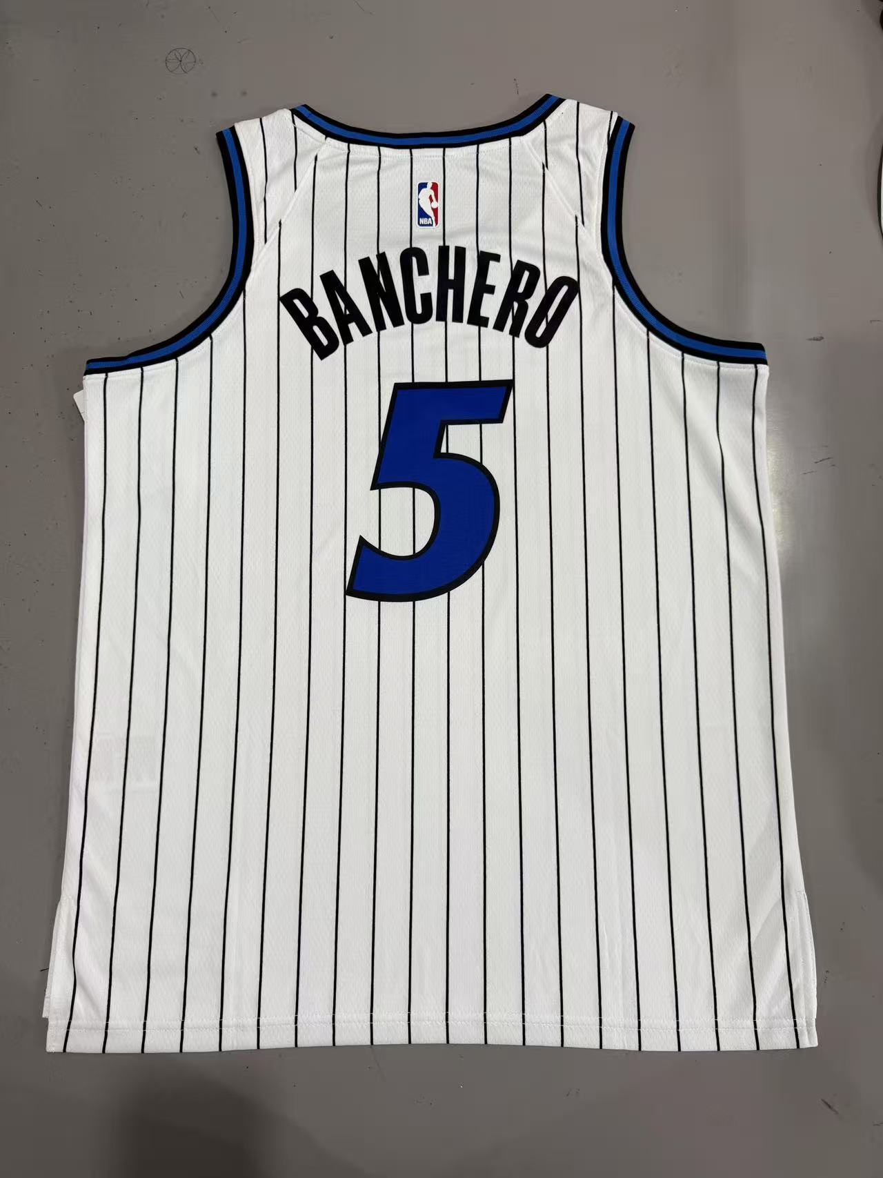 Orlando Magics #5 Paolo Banchero 26 Season Magic White Style 1