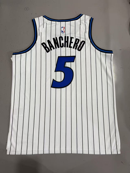 Orlando Magics #5 Paolo Banchero 26 Season Magic White Style 1