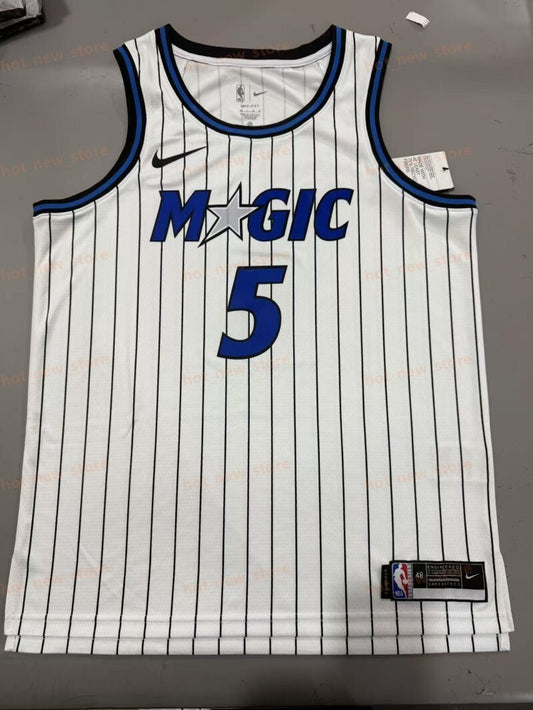 Orlando Magics #5 Paolo Banchero 26 Season Magic White Style 2