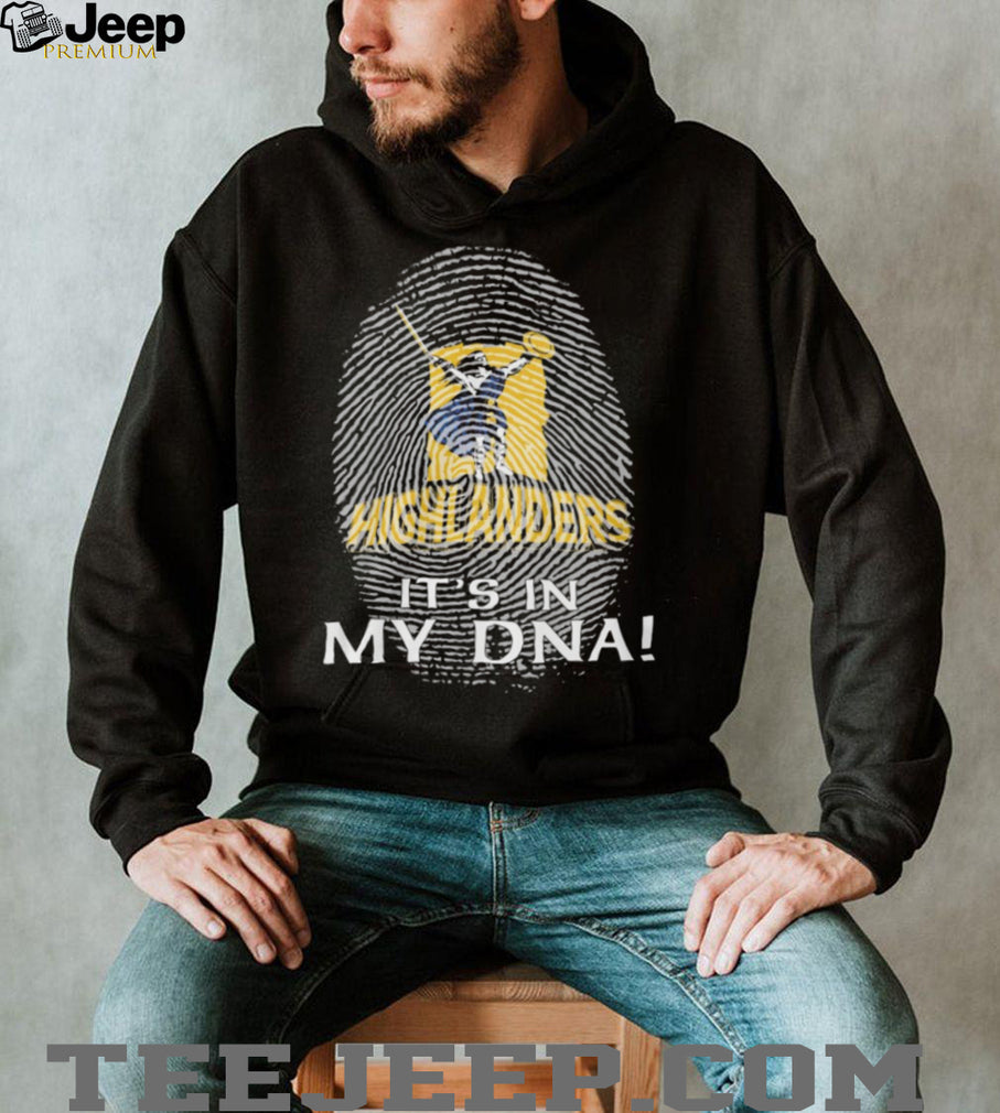 Otago Highlanders Rugby “It’s In My DNA” Fingerprint Warrior T Shirt