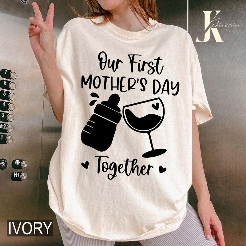 Our First Mother's Day Shirt, Mothers Day Matching Shirt, Mother's Day Mommy And Baby Outfit, Mother's Day Gift