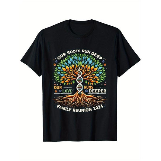 Our deep roots, our love deeper 2024 reunion T-shirt, quality material, modern, comfortable breathable, running workout Made in USA