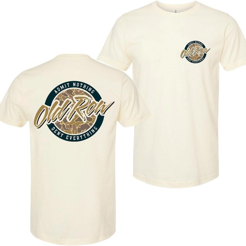 Outdoors 80's Old Row Camo Circle Pocket Front and Back Print T-Shirt, Gift for Men and Women, Unisex shirt, Trending...
