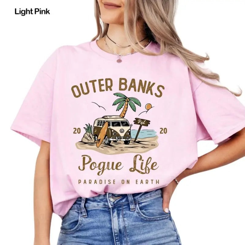 Outer Banks Inspired TV Show Graphic Tee, Featuring JJ Maybank  Lines, OBX Merch for Fans, Gift For Movies Lovers Casual Clothing