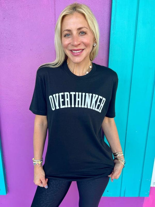 Overthinker Black Tee