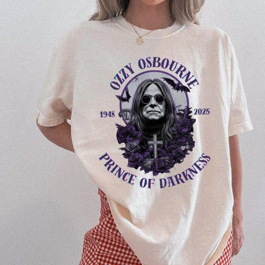 Ozzy Osbourne T-Shirt, Prince of Darkness sweatshirt, RIP Ozzy Osbourne Tee