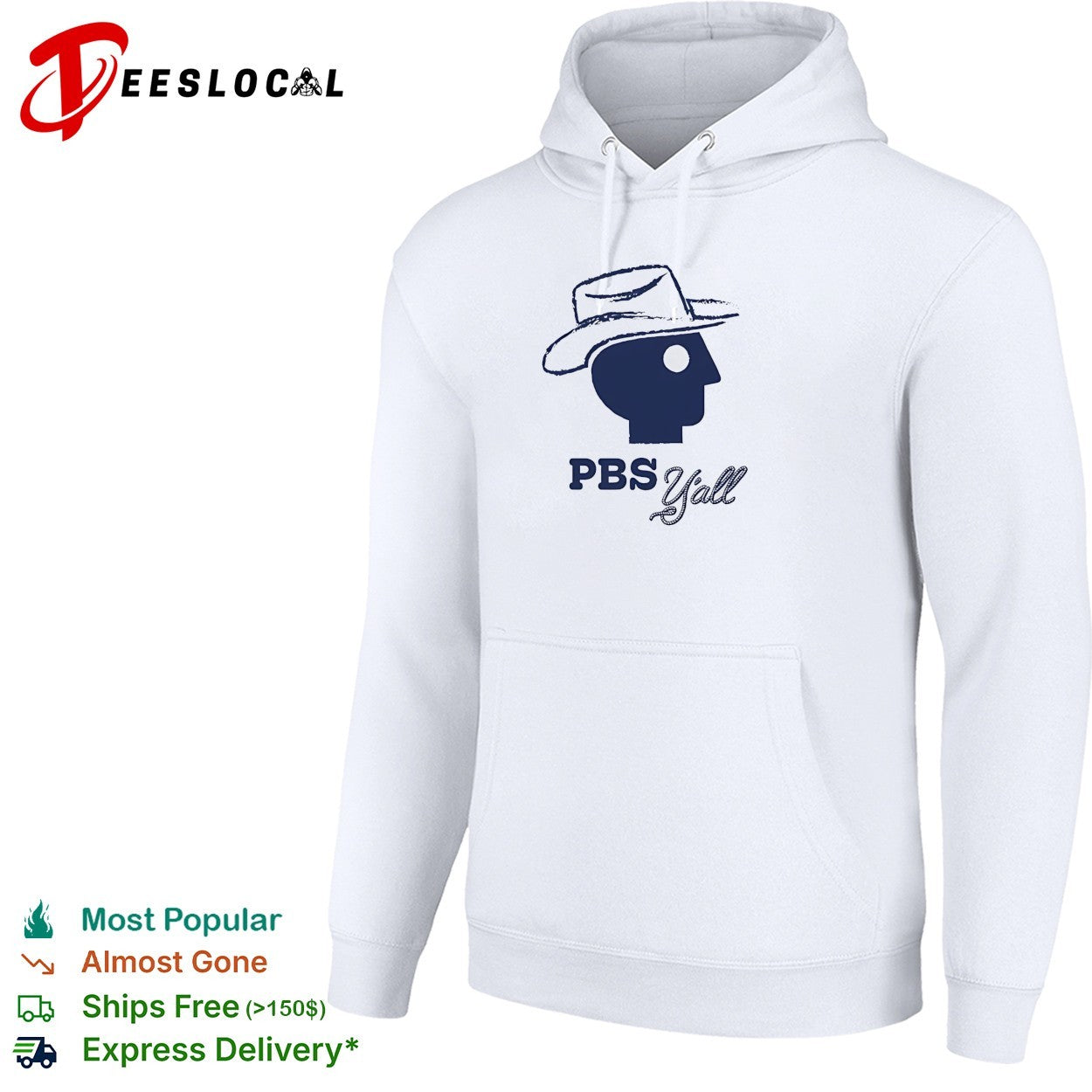 PBS Y’all cowboy silhouette shirt