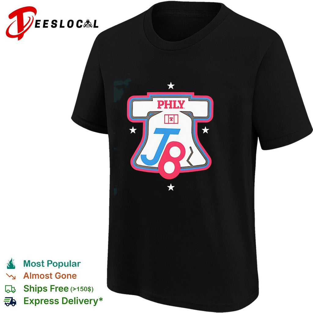 PHLY J8 Liberty Bell Philadelphia Phillies badge shirt