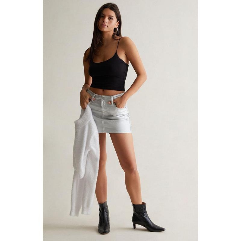 PS Basics by Pacsun Women's Easy Cropped Cami T-Shirts, Hoodie, Sweatshirt | WearSparks.com