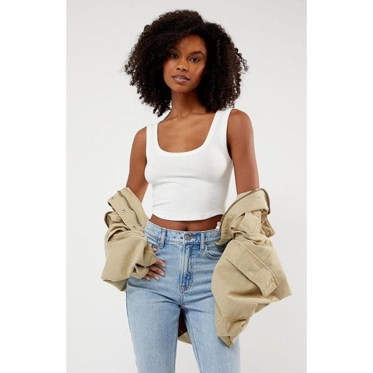 PS Basics by Pacsun Women's Tina Cropped Tank Top
