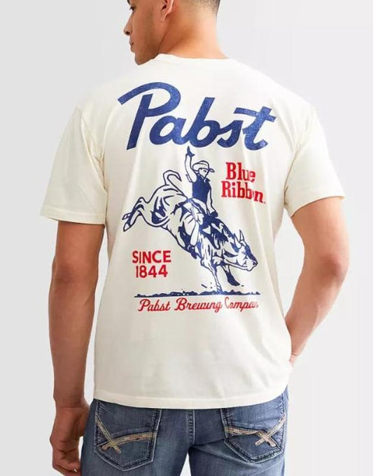 Pabst Blue Ribbon cowboy Shirt, Retro Beer Shirt, Drinking Shirt, PBR Shirt Menswear Top