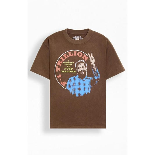 PacSun Men's Post Malone Peace Sign T-Shirt - Multicolor