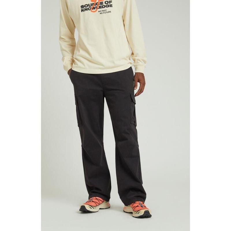 PacSun Men's Stretch Brody Black Cotton Cargo Pants