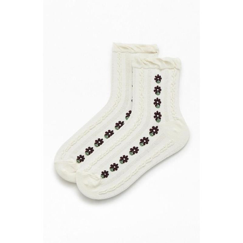 PacSun Women's Daisy Textured Socks