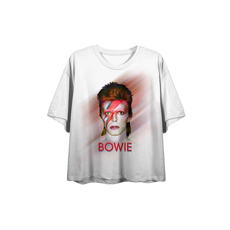 PacSun Women's David Bowie Cropped T-Shirt