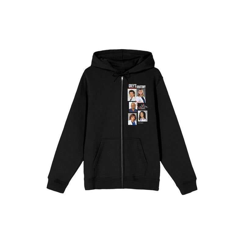 PacSun Women's Grey's Anatomy Cross Collage Zip Up Hoodie