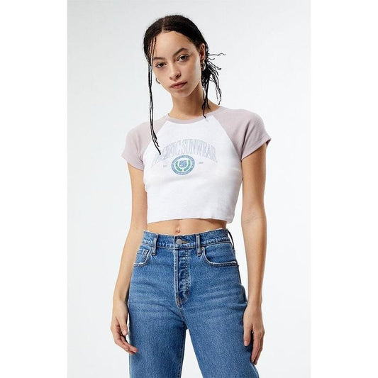 PacSun Women's Pacific Sunwear Crest Raglan T-Shirt