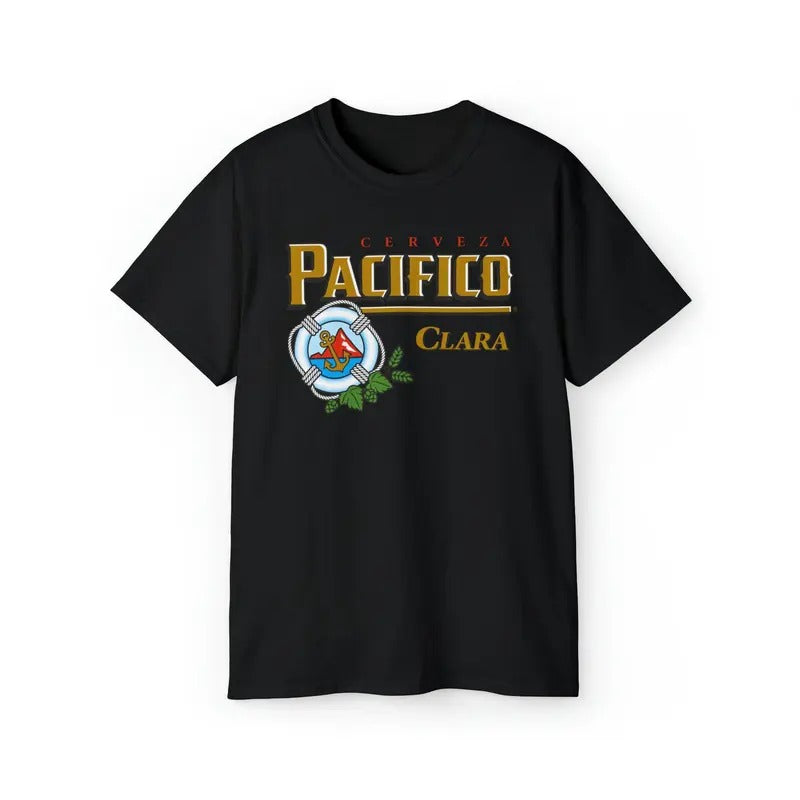 Pacifico T-Shirt, Cerveza Pacifico Clara T-shirt, Vintage 90s style top clothing, Unisex graphic Streetwear shirts