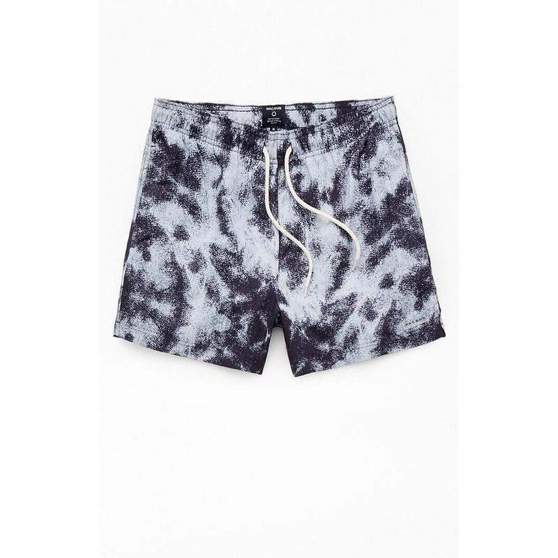 Pacsun Men's Dark Abstract Eco AOP 5" Swim Trunks