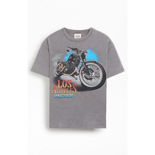 Pacsun Men's Los Angeles Biker T-Shirt - Multicolor