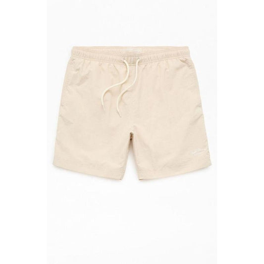 Pacsun Men's Oatmeal Solid Collegiate 6.5" Swim Trunks