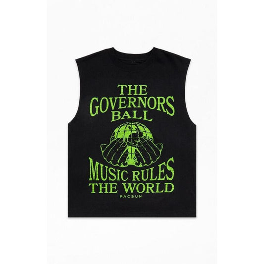 Pacsun Men's x Gov Ball Muscle T-Shirt - Multicolor