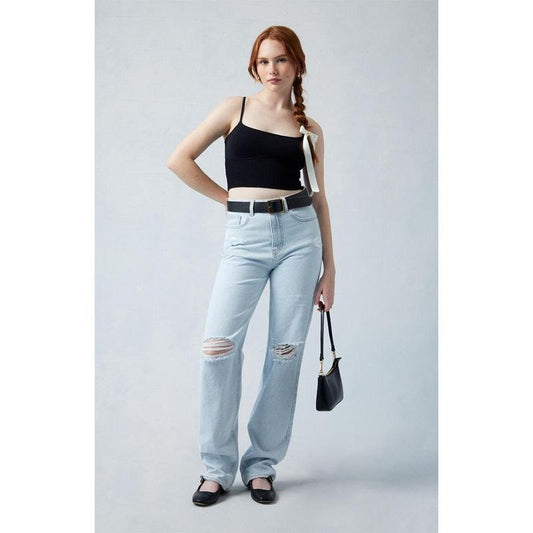 Pacsun Women's Eco Light Indigo Ripped '90s Boyfriend Jeans