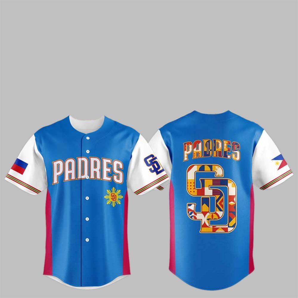 Padres Celebrating Filipino Heritage Night 2025 Jersey - Grishko.com T-Shirts, Hoodie, Sweatshirt | WearSparks.com (Image 1)