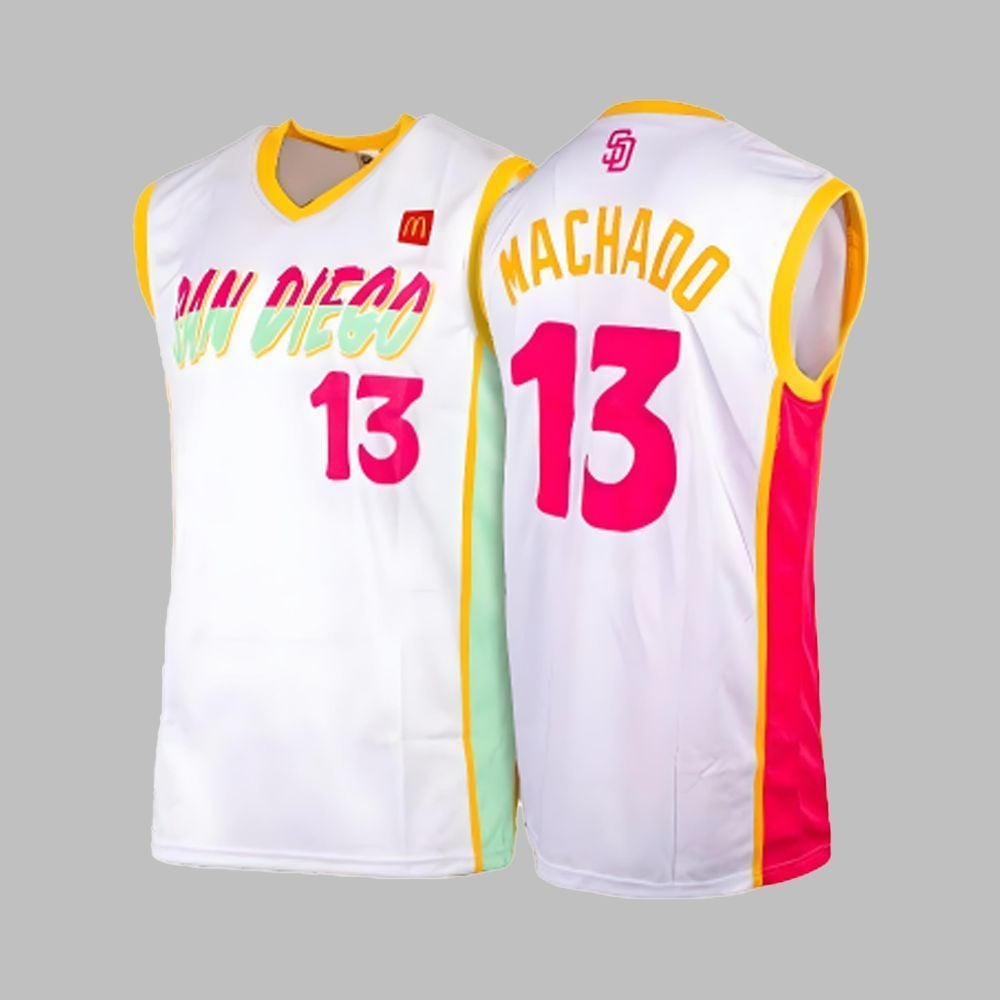 Padres Machado Basketball Jersey Giveaway 2025 - Grishko.com T-Shirts, Hoodie, Sweatshirt | WearSparks.com (Image 1)
