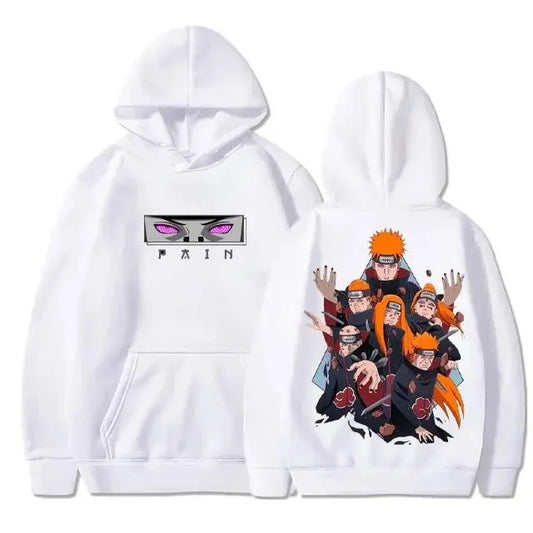 Pain Akatsuki Naruto Hoodie ? Vintage Washed Graphic with Itachi, Konan, and More from Naruto Sweatshirt, Hoodie, Comfort Colors