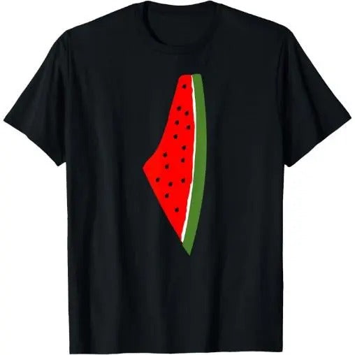 Palestine Watermelon Map T-Shirt Made in USA