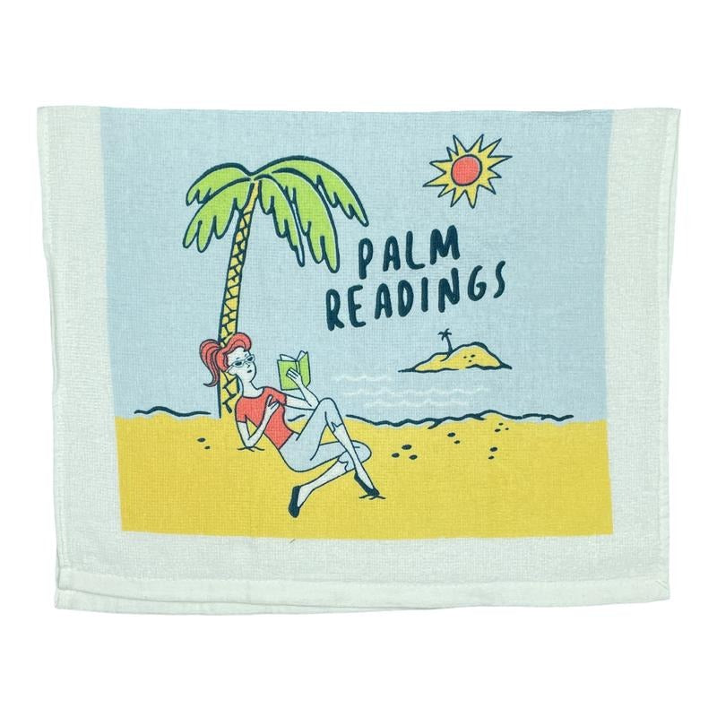 Palm Readings Funny Relaxing Beach Tea Towel Funny Dish Towels Soft Adsorbent Tea Towel
