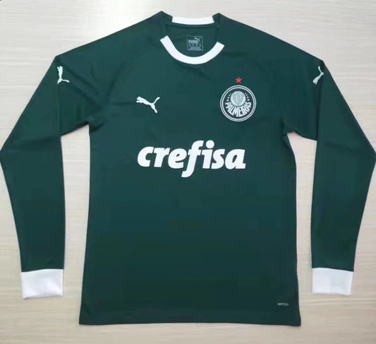Palmeiras home green long sleeve 19-20 season soccer jersey