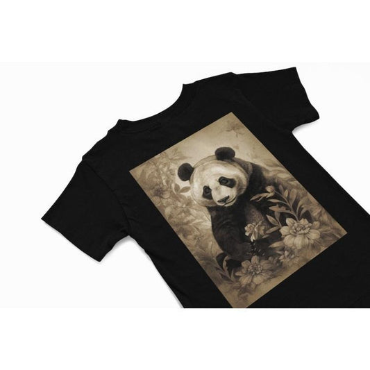 Panda Bear T-Shirt, Cute Panda Tee, Forest animal T shirt , Animal Lovers gift, Animal T Shirt, Abstract Panda graphics, Panda Lover tee Made in USA
