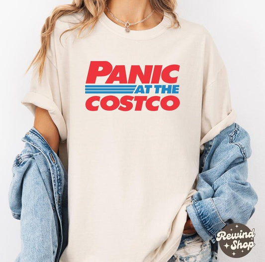 Panic At The Costco Vintage Shirts, Retro Costco Tshirt, Costco Lovers, Funny Costco Tee, Oversized Tee, Costco Gifts Trending Funny Quote Shirt