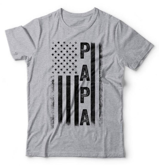 Papa T Shirt, American Flag Us Papa Shirt, Father's Day Gift Idea, Father's Day Gift Ideas For Grandpa, Grandpa Shirt,...