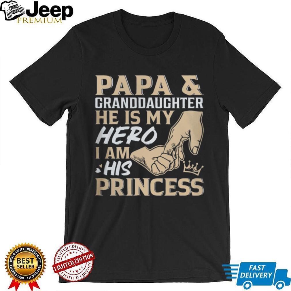 Papa and Granddaughter Hero and Princess Father’s Day T Shirt