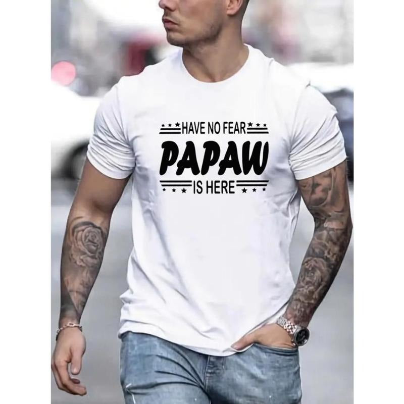 Papaw Charm TShirt EyeCatching Graphic Design, Lightweight Short Sleeve for Men, Trendy Casual Summer Wear Made in USA