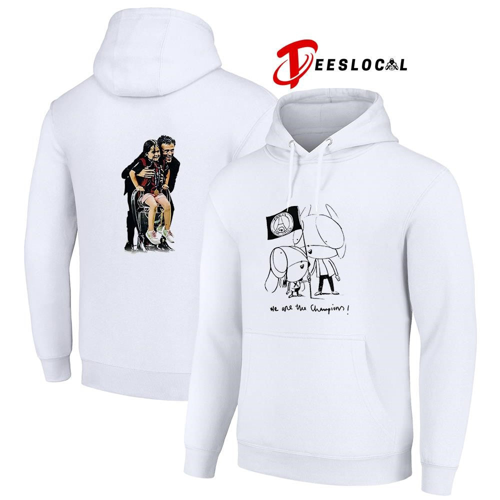 Paris Saint Germain Luis Enrique Xana we are the champio photo shirt