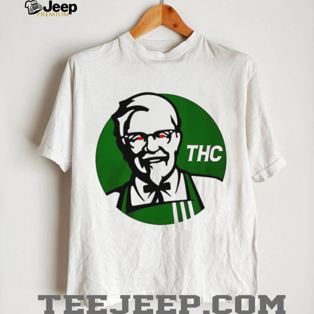 Parody Colonel Sanders Green THC Graphic T Shirt